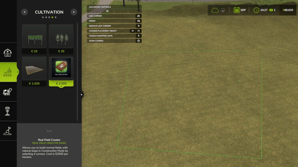 Real Field Creator