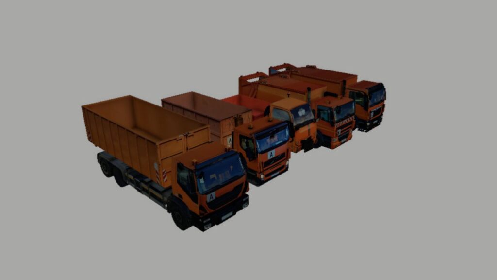 Road maintenance pack with garbage collection