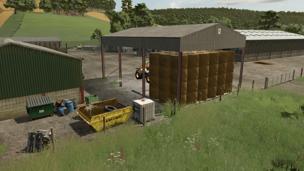 UK style bale shed