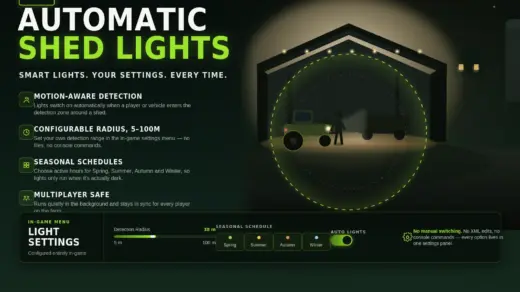Automatic Shed Lights v1.0
