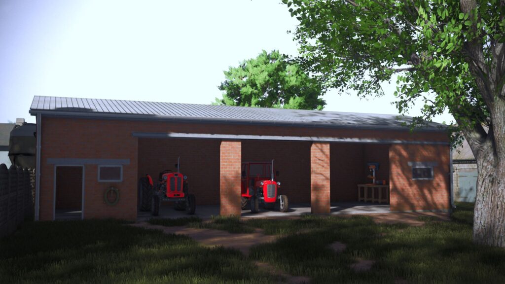 Garage 18x7 brick