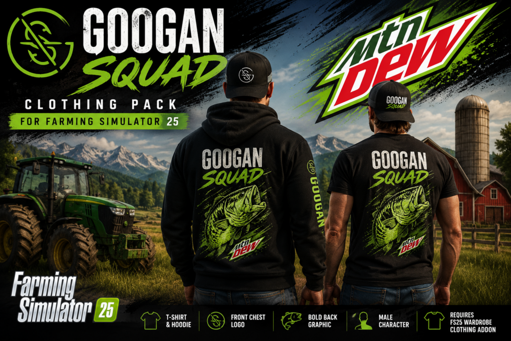 Googan squad clothing pack male