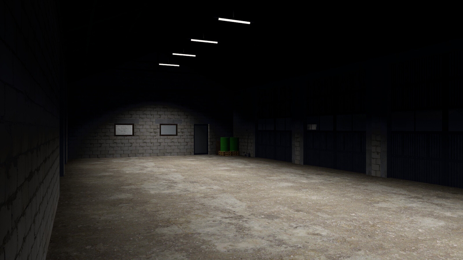 Halls Made Of White Concrete Blocks V1.0.0.1 thumbnail 4