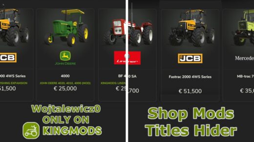 Hide Mods Shop Titles
