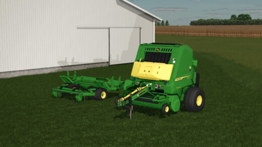 John Deere 561R Baler With Custom Bale Textures