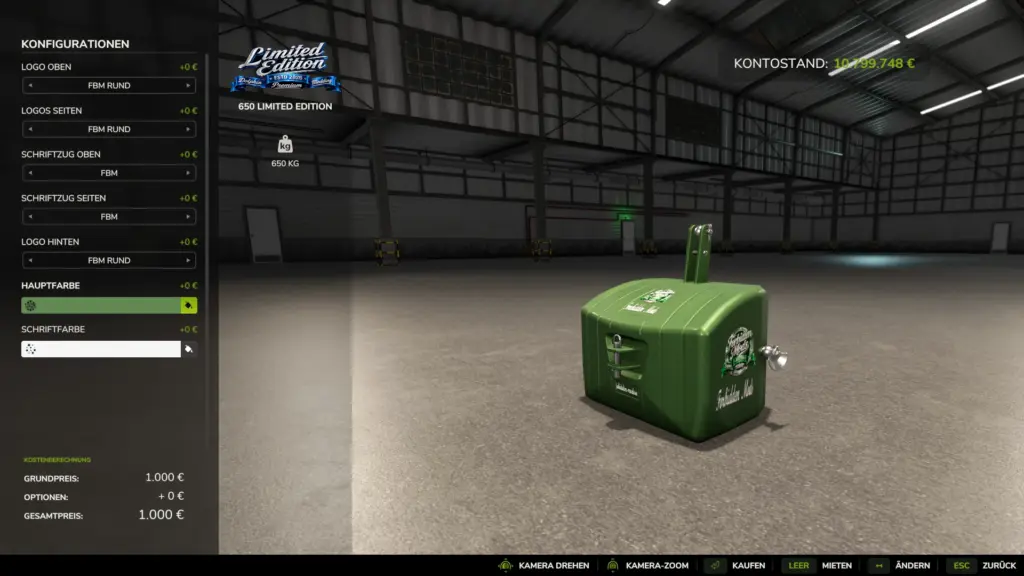 Limited Edition Weight Pack v1.0