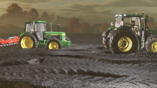 Tow chain with tractor storage