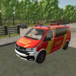 Volkswagen T6 Hanover Fire Department NEF and ELW 1 3